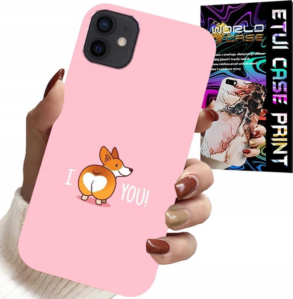 Fall Für Iphone 13 Mini - Lustige Designs Ich Liebe Dich Hund Fall