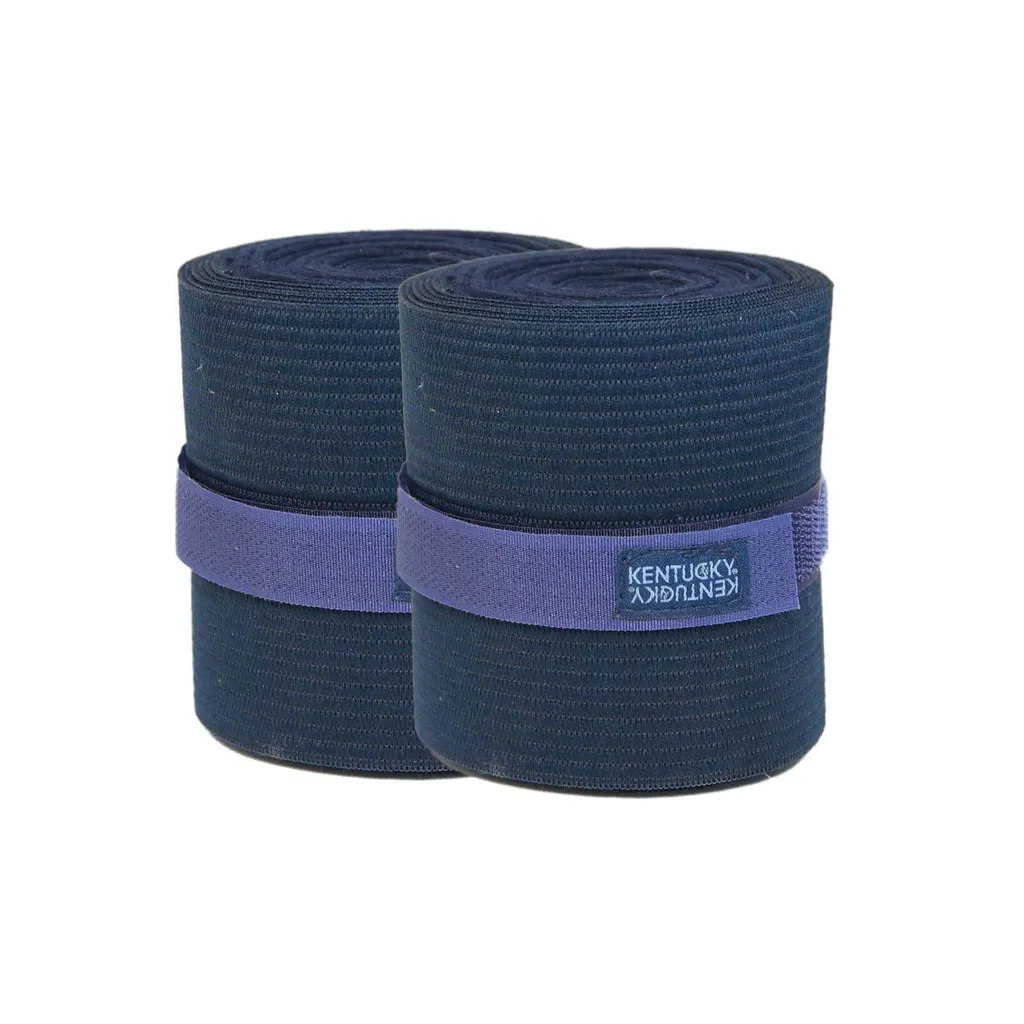 Bandes de Travail Mi-Polaire Mi-Élastique Kentucky Bleu pour Chevaux