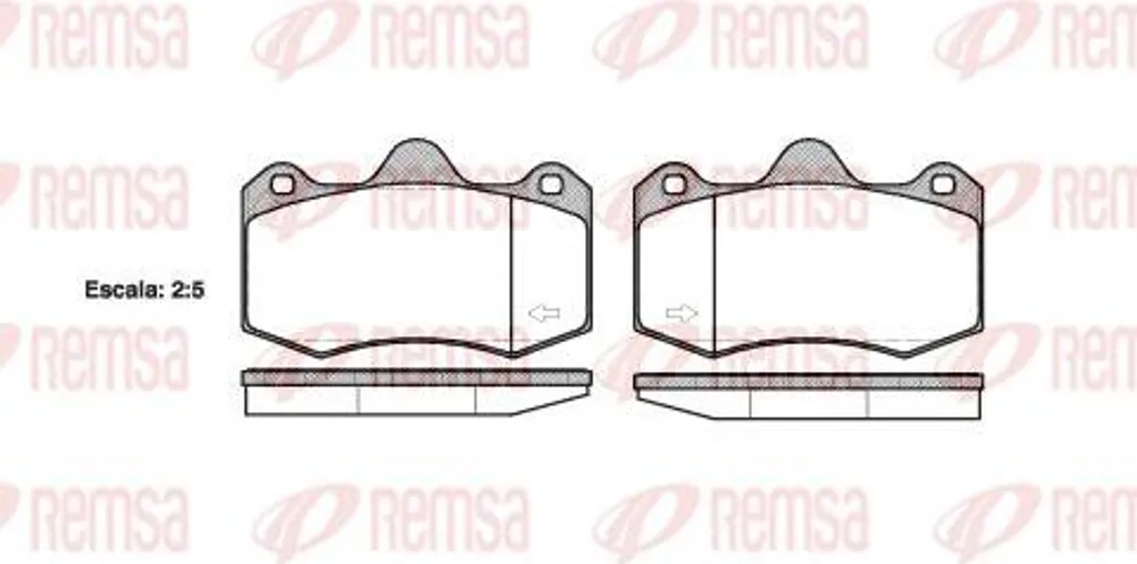 Plaquettes de Frein REMSA 1404.00 Haute Résistance pour Ibiza et Leon