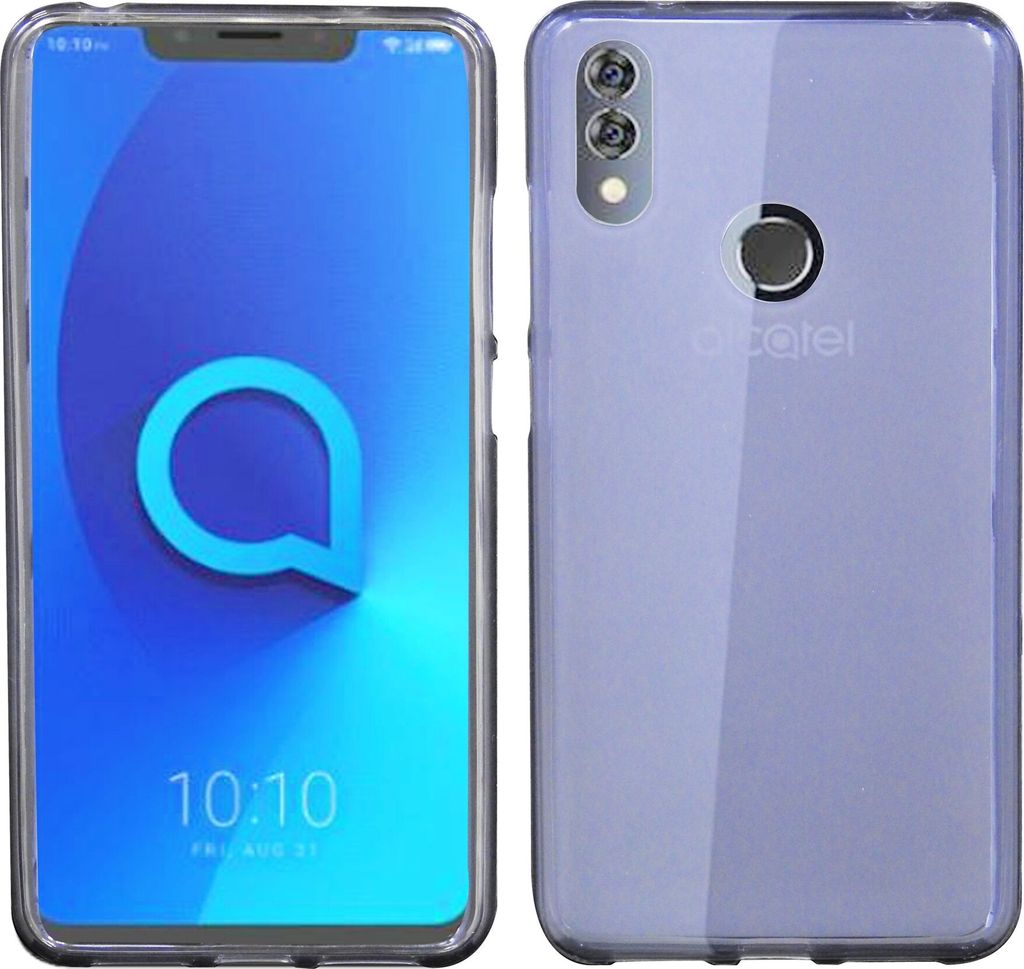 Alcatel 5V ( 5060D ) Handy Silikon Schutzhülle Cover Case in Grau