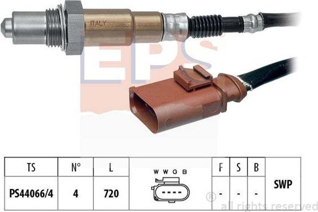 EPS 1.998.536 Lambdasonde OE 04E906262CE kompatibel mit Caddy
