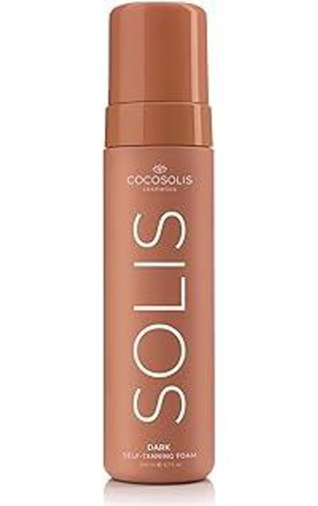 COCOSOLIS SOLIS Dark Selbstbräuner für Gesicht und Körper, Mousse für satte natürliche und langanhaltende Bräune, mit pflanzlichem DHA