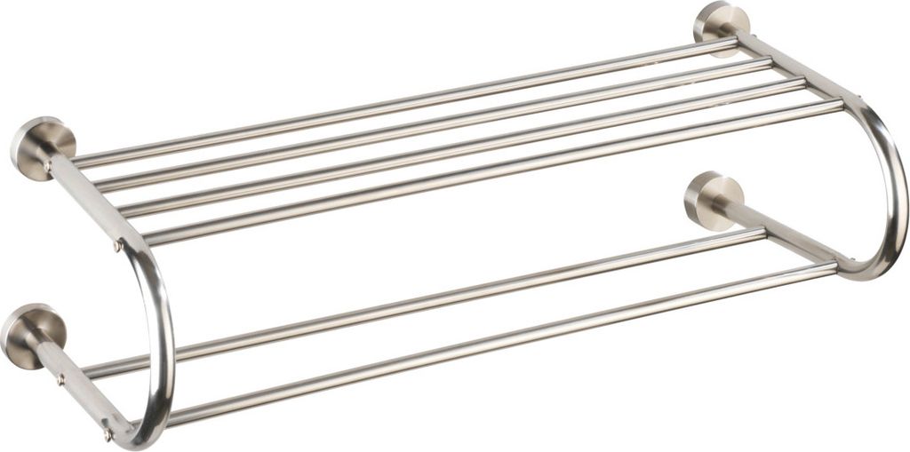 WENKO Wand Regal Bad Ablage Edelstahl Handtuch Halter Produktbild 