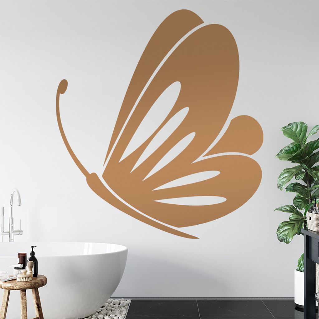 Schmetterling Nr. 1 Wandtattoo in 6 Größen - Wandaufkleber Wall Sticker - Dekoration, Küche, Wohnzimmer, Schlafzimmer, Badezimmer