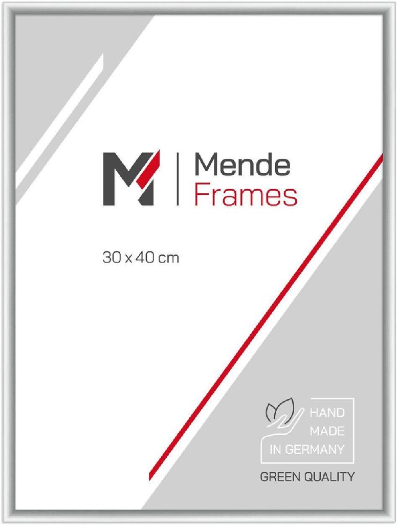 MendeFrames Alurahmen H270 silber matt 25x38 cm Kunstglas