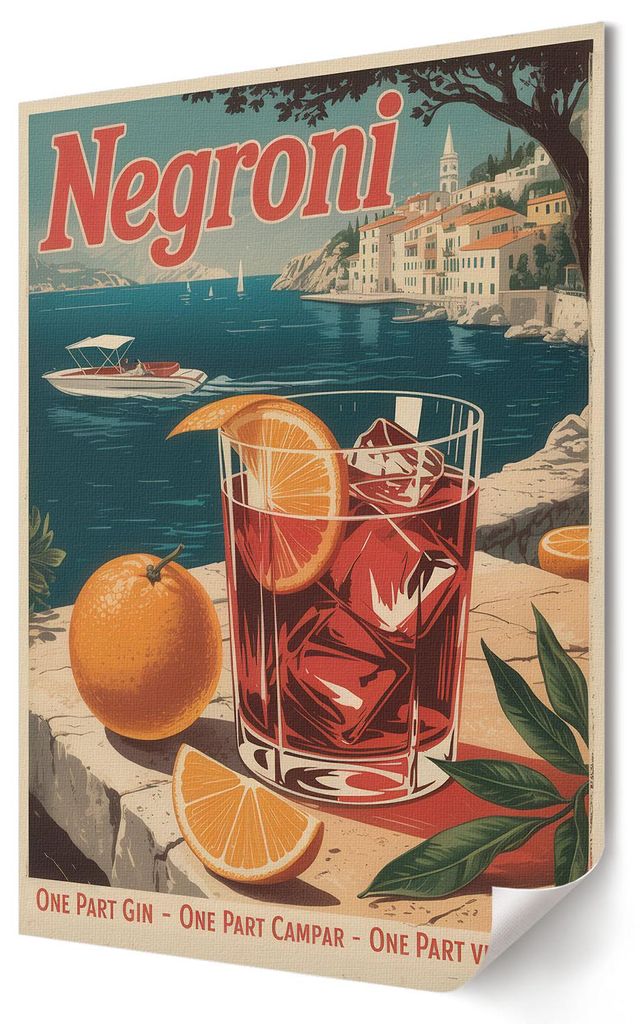 ni-Poster- Kunstdruck A3 (29x42 cm) - Retro, Minimalismus, Popkultur- Wandbild für Wohnzimmer Schlafzimmer & Flur, Modernes Poster Wanddeko, Unger...