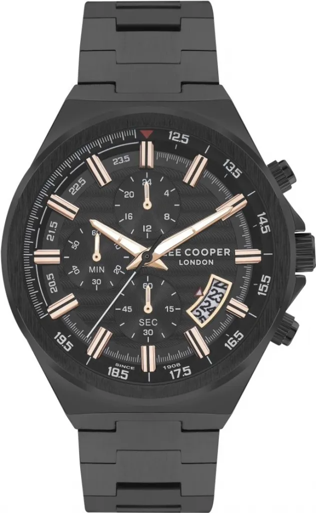 Montre Lee Cooper Homme LC07717.650 Noire - Précision et Confort Durable