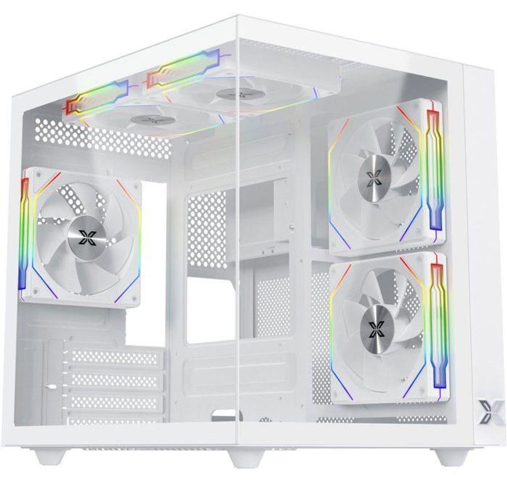 XIGMATEK Aqua M Lite Arctic EN44427 PC Gehäuse - Micro-ATX Cube - Weiß