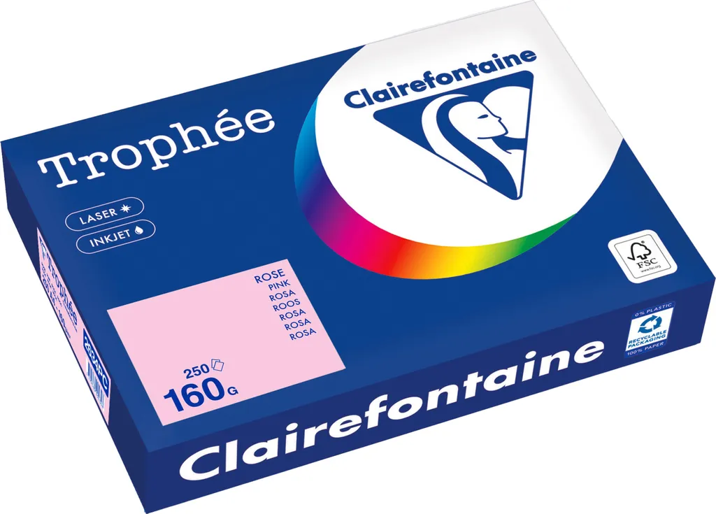 Clairefontaine Kopierpapier 2634PC A4 160g rosa 250Bl