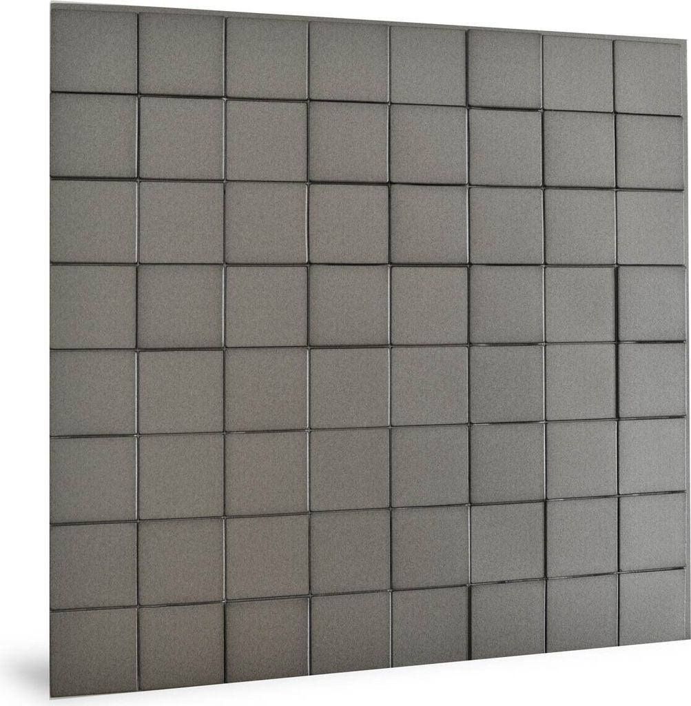 Profhome 3D 705258 Harmony Cubes Smoked Gray Einrichtungspaneel glänzend grau 2,2 m2