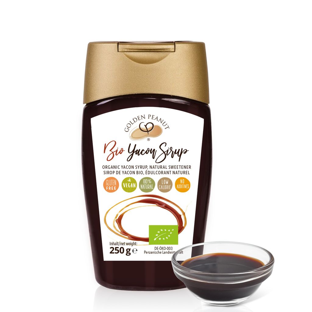 GOLDEN PEANUT Sirup aus der Yacon Wurzel BIO 250 g - Produktbild 
