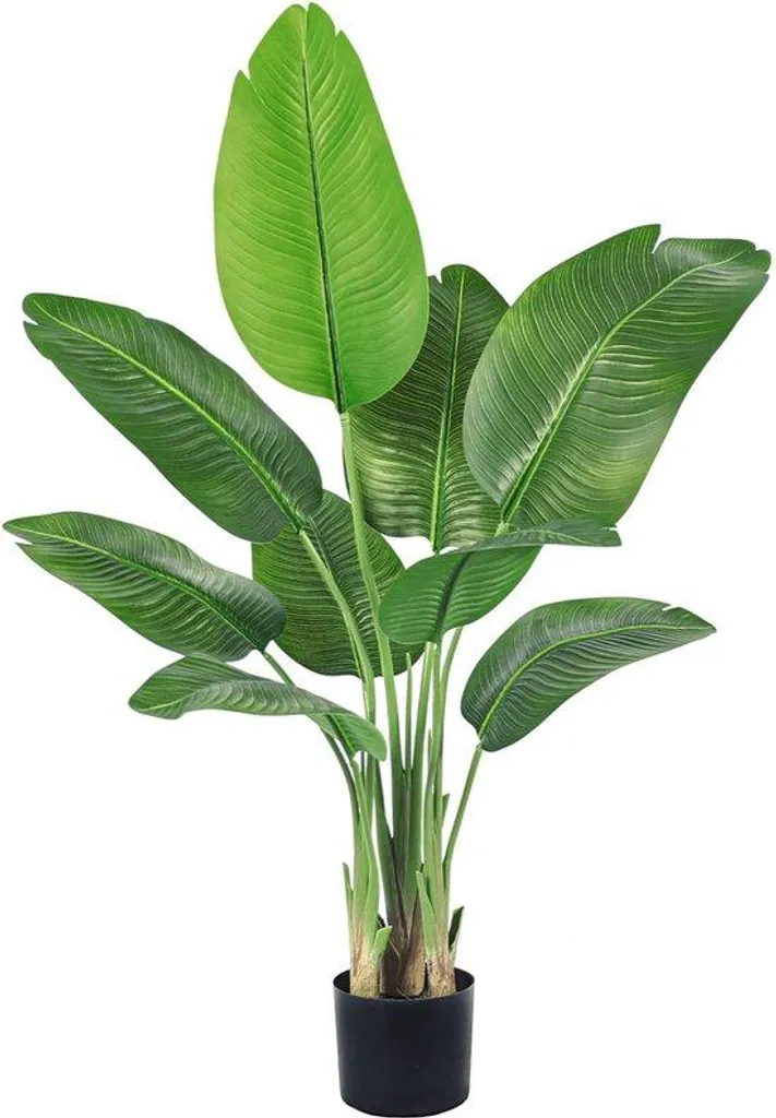 Grande plante d'intérieur artificielle type bananier tropical 120cm