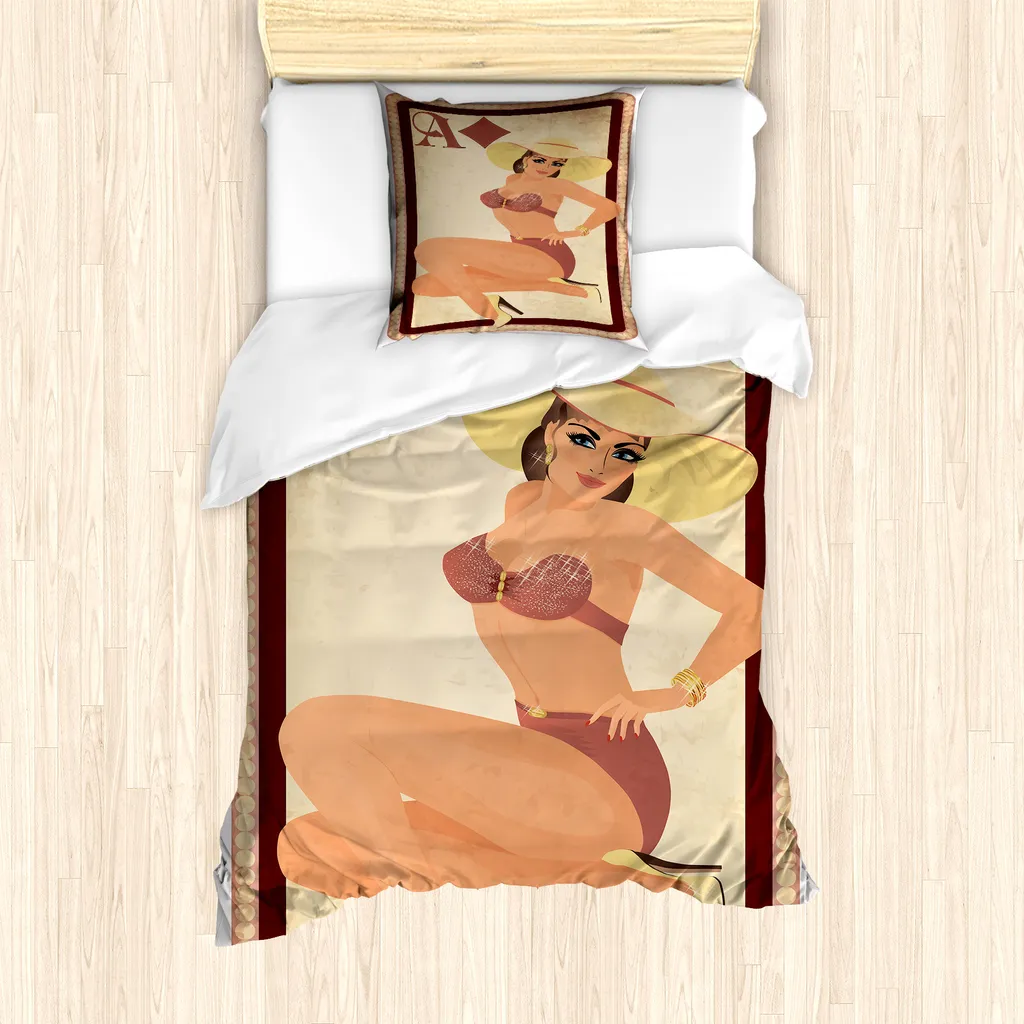 Set Letto Singolo Pin-Up Poker ABAKUHAUS - Stile Rockabilly Glam