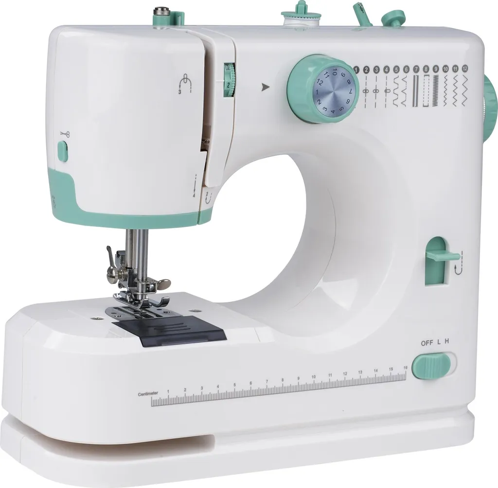 Réparations faciles avec la mini machine à coudre multifonction 12 points - 12
