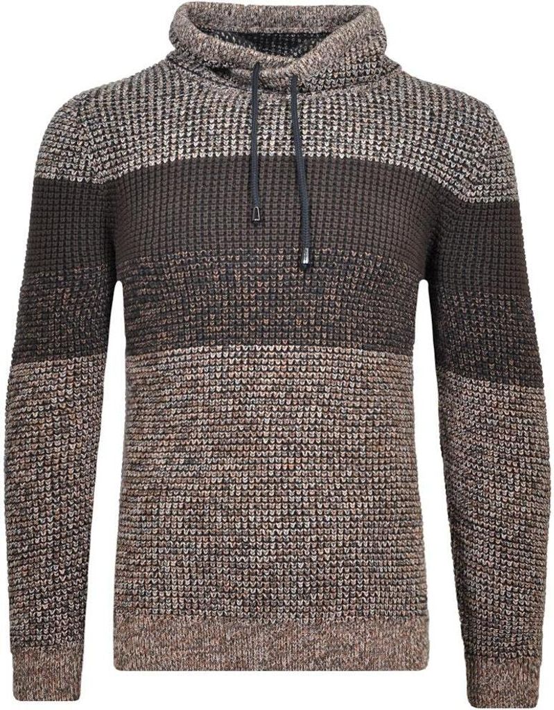 Rabe Pullover Strickpullover Tweed, gestreift