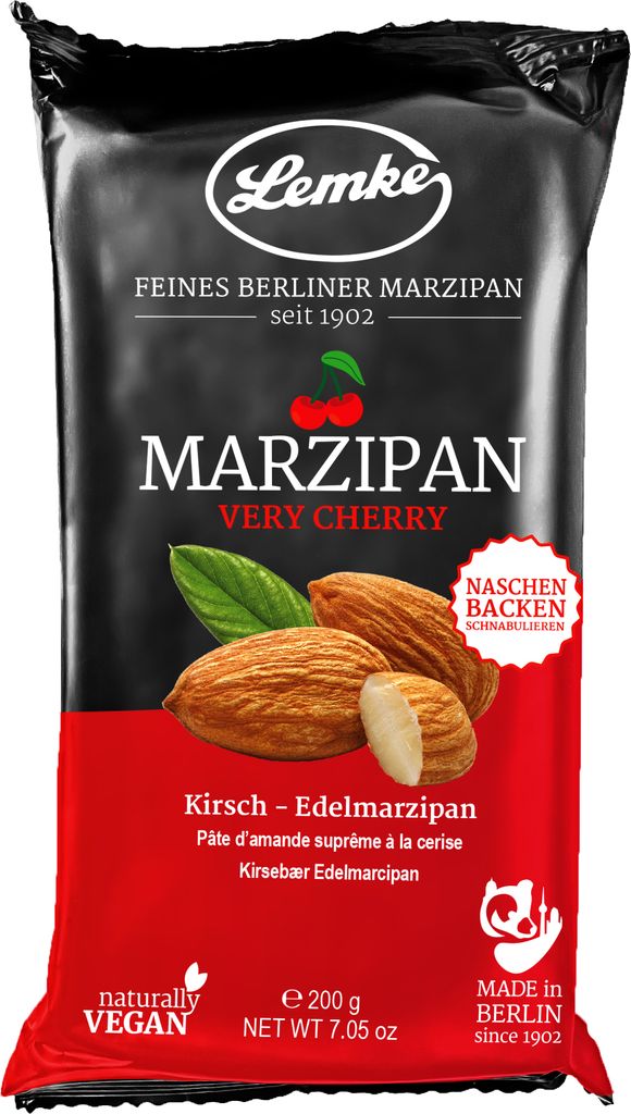 Lemke-Feines Berlin Marzipan; Bardzo wiśniowy 200g Zdjęcie produktu 