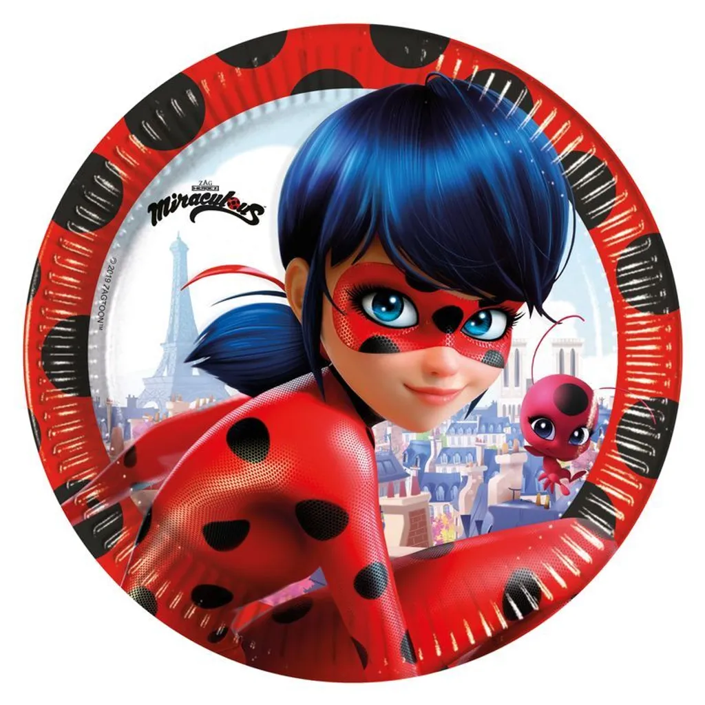 Service de table jetable Miraculous 39 pièces déco anniversaire à thème