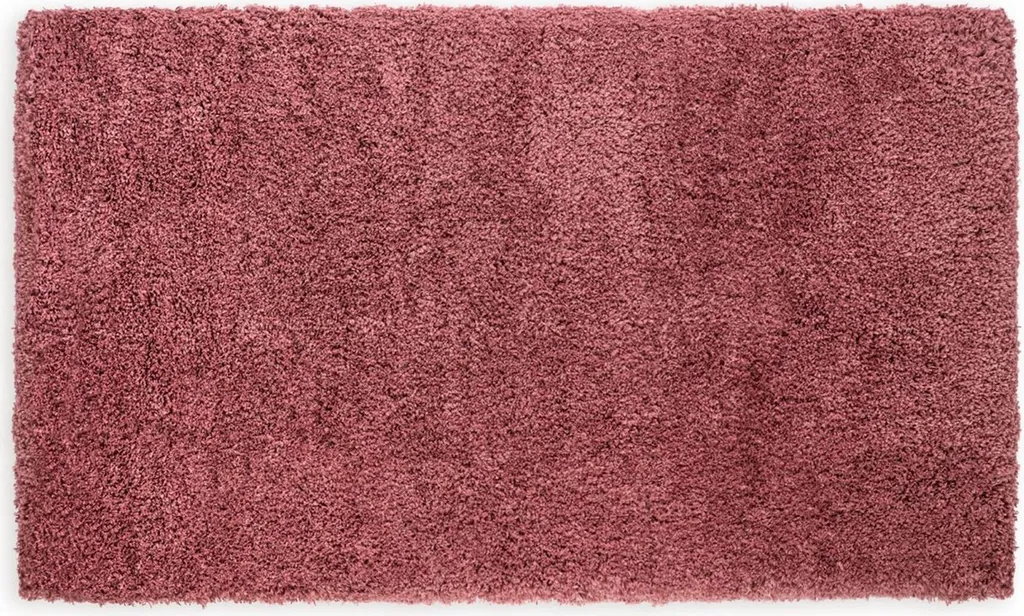 WohnDirect Set 2 Tappeti Bagno Rosa 45x45 + 50x80 Cm, Antiscivolo Con Lattice, Lavabili In Lavatrice, Certificati Oeko-Tex
