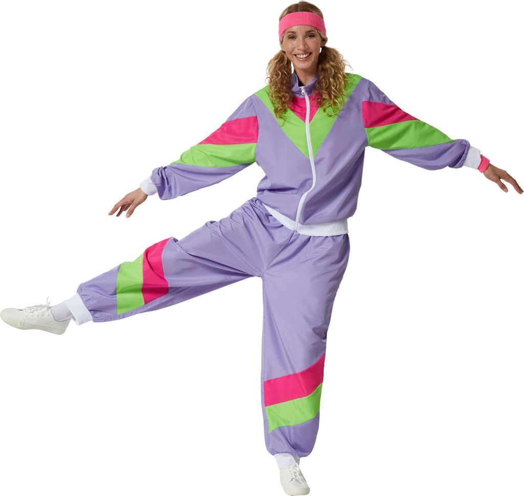 dressforfun® Damenkostüm Retro 80er 90er Jahre Jogginganzug Produktbild 