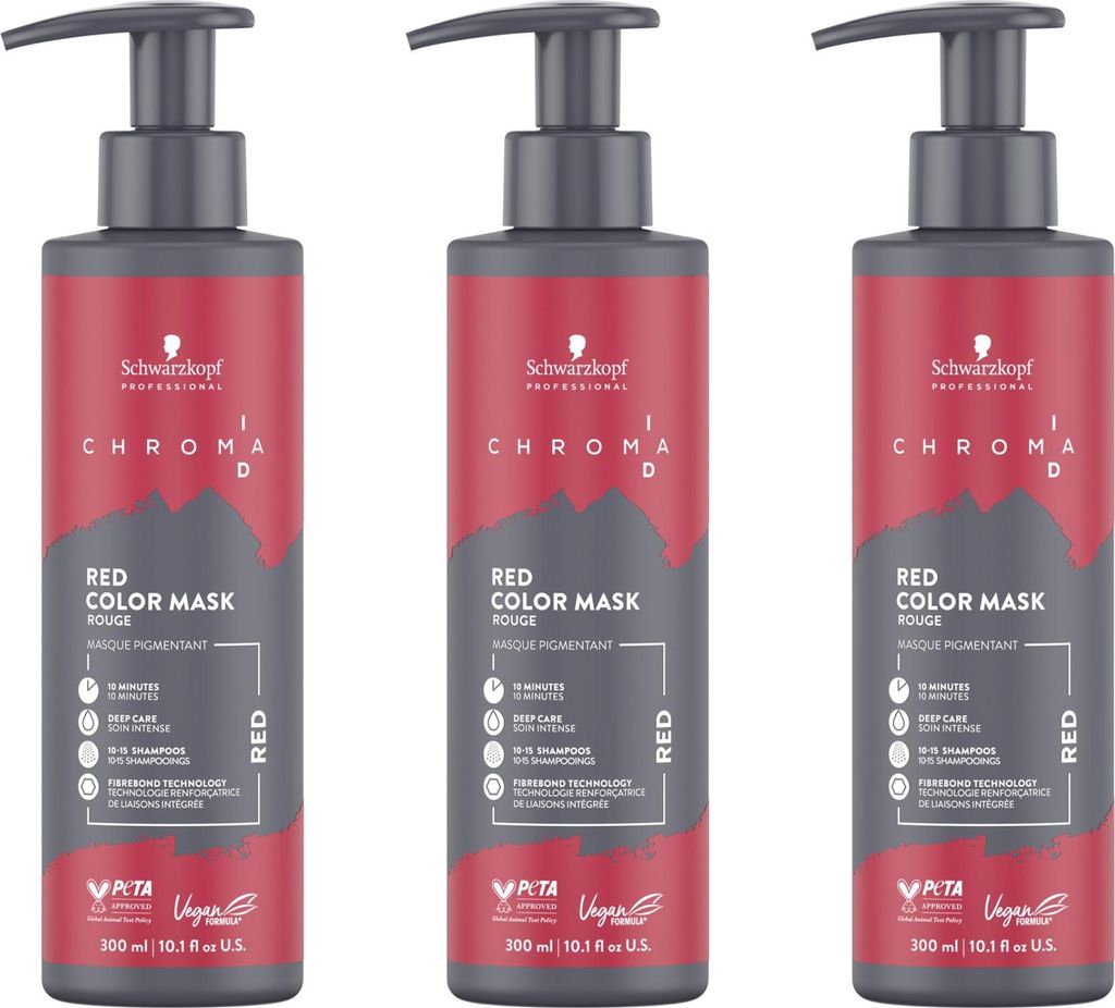 Chroma ID Red Color Mask 3x300 ml