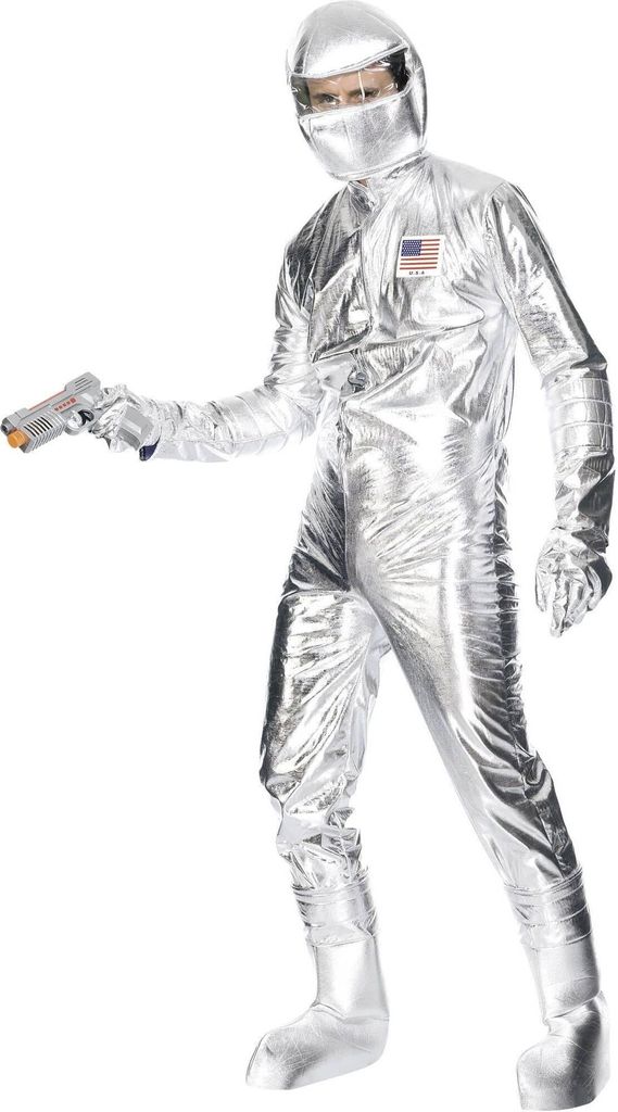 Smiffys - Kostüm Set für Herren/Damen Uni SM1085 (L) (Silber)