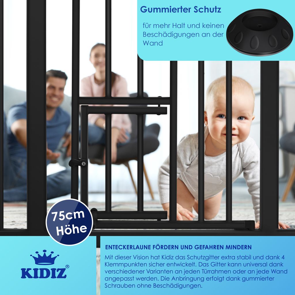KIDIZ® Türschutzgitter Absperrgitter Treppengitter Produktbild 5