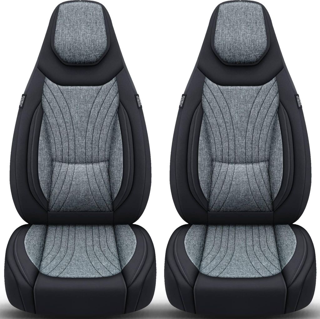 Schonbezüge Sitzbezüge für Audi SQ5 8R Bj 2008-17 in Schwarz/Grau C1