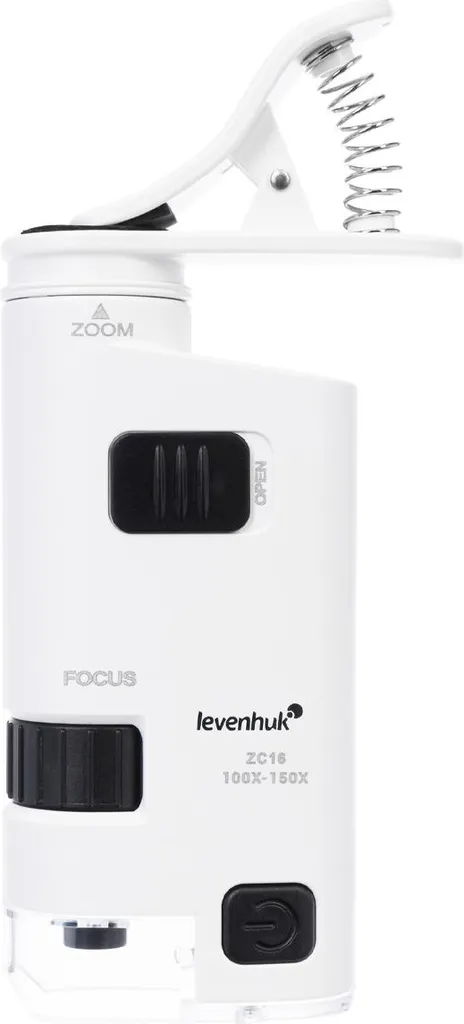 Microscope de poche Levenhuk Zeno Cash ZC16 avec clip pour smartphone