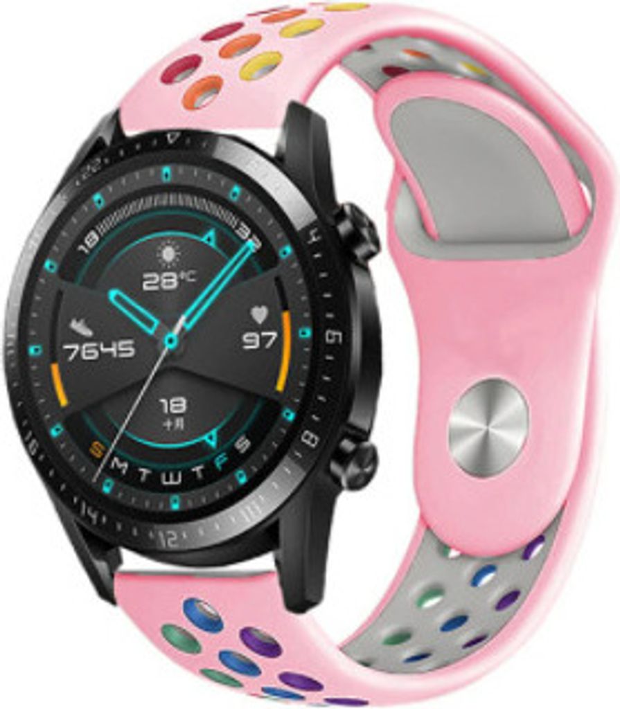 Strap-it Huawei Watch GT 2 Sport Armband (Buntes Rosa)