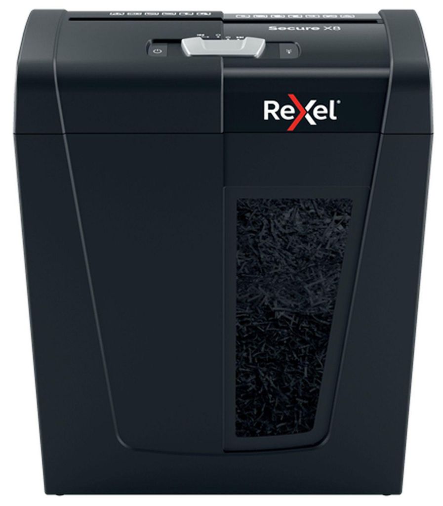 Rexel Secure X8 paper shredder Cross shredding 70 dB Black Productafbeelding 