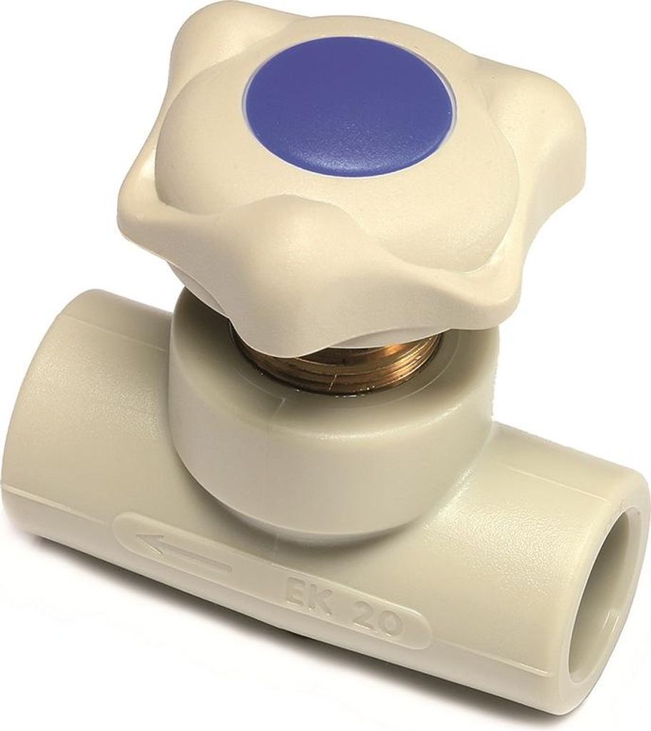 Gerades Kunststoffventil Wavin Ekoplastik PPR d40