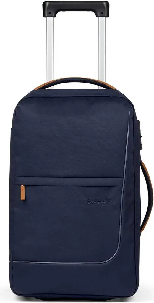 Trolley Satch Flow 56cm Navy - Fini le dos fatigué avec ce sac à roulettes