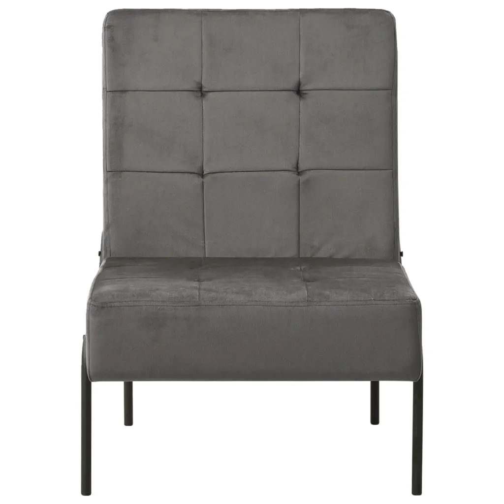 Poltrona Relax SYFAX™ Velluto Grigio 65x79x87 | Miglior Prezzo Online
