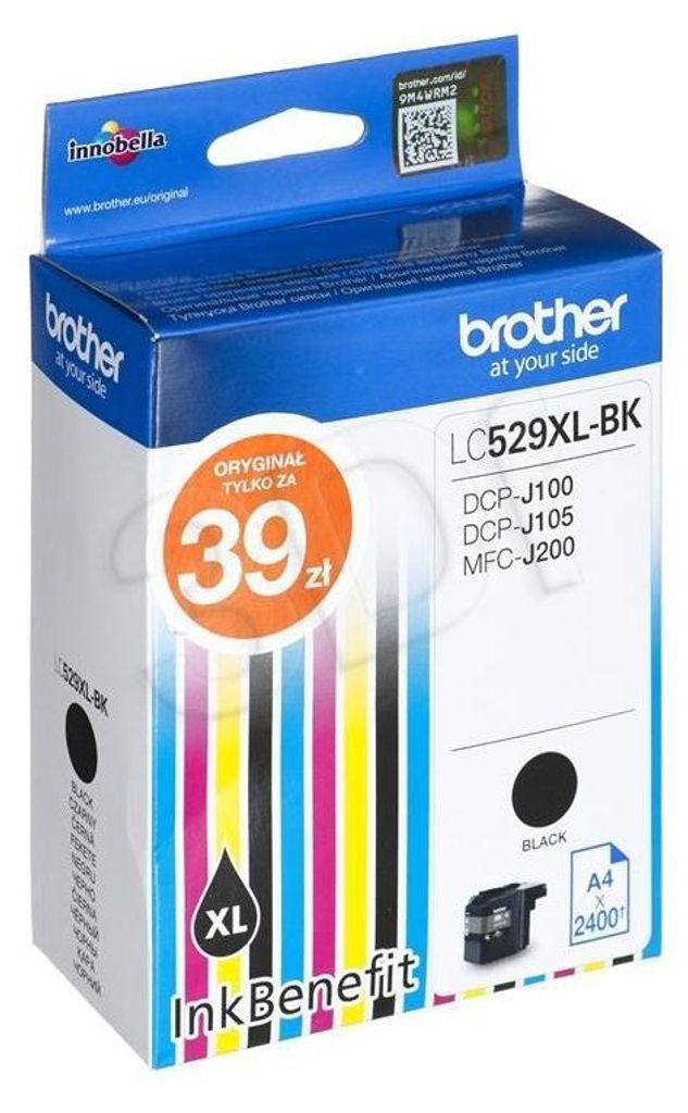 Brother LC529XL-BK, Extrahohe (Super-) Ausbeute, Schwarz, Produktbild 