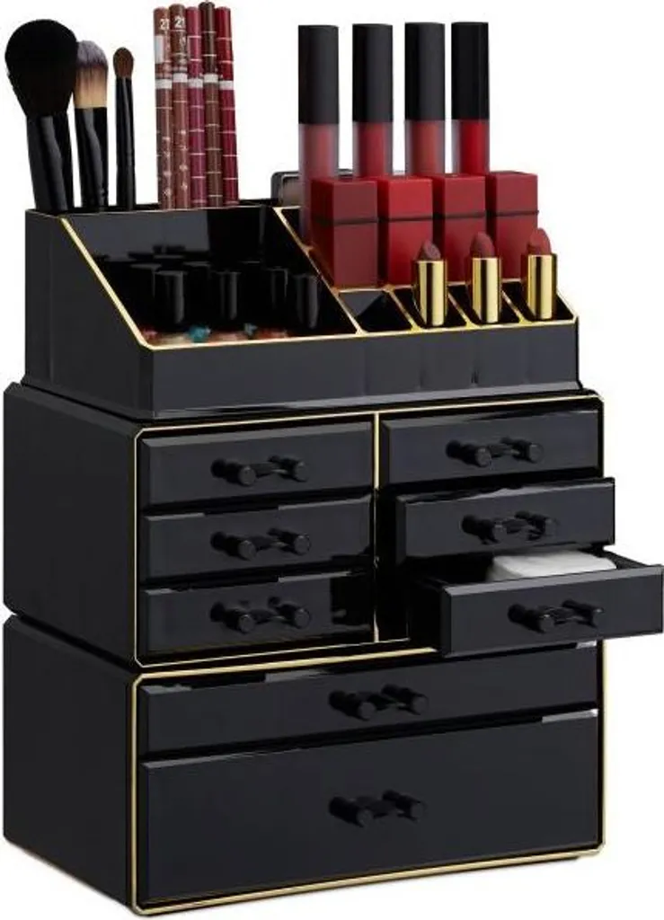 Meuble de maquillage à huit tiroirs pour organiser tout votre dressing