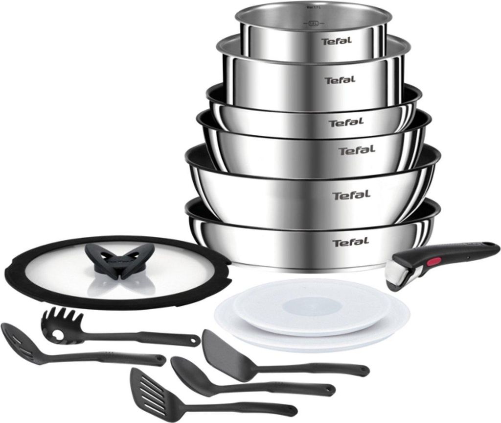 Tefal Ingenio Emotion - Topfset - 15-teilig - Induktionsgeeignet - Stapelbar - Abnehmbarer Griff