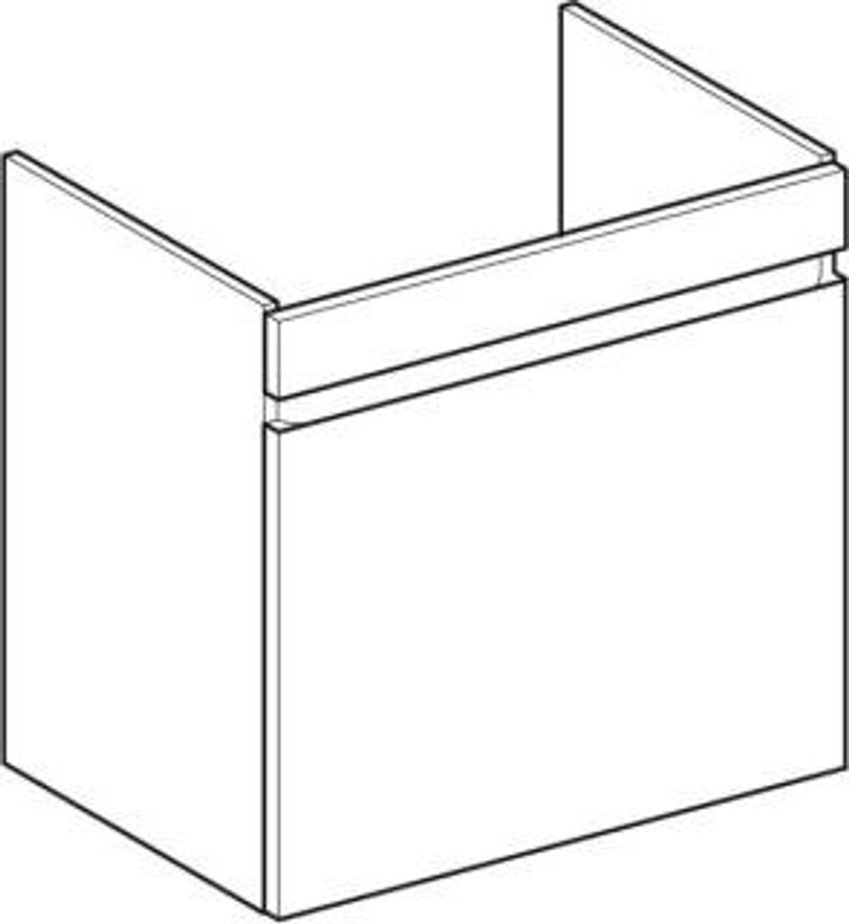 Geberit Renova Plan Unterschrank für Waschtisch, mit einer Schublade und einer Innenschublade, 63,4x60,6x44,6cm, 501.907.JK.1