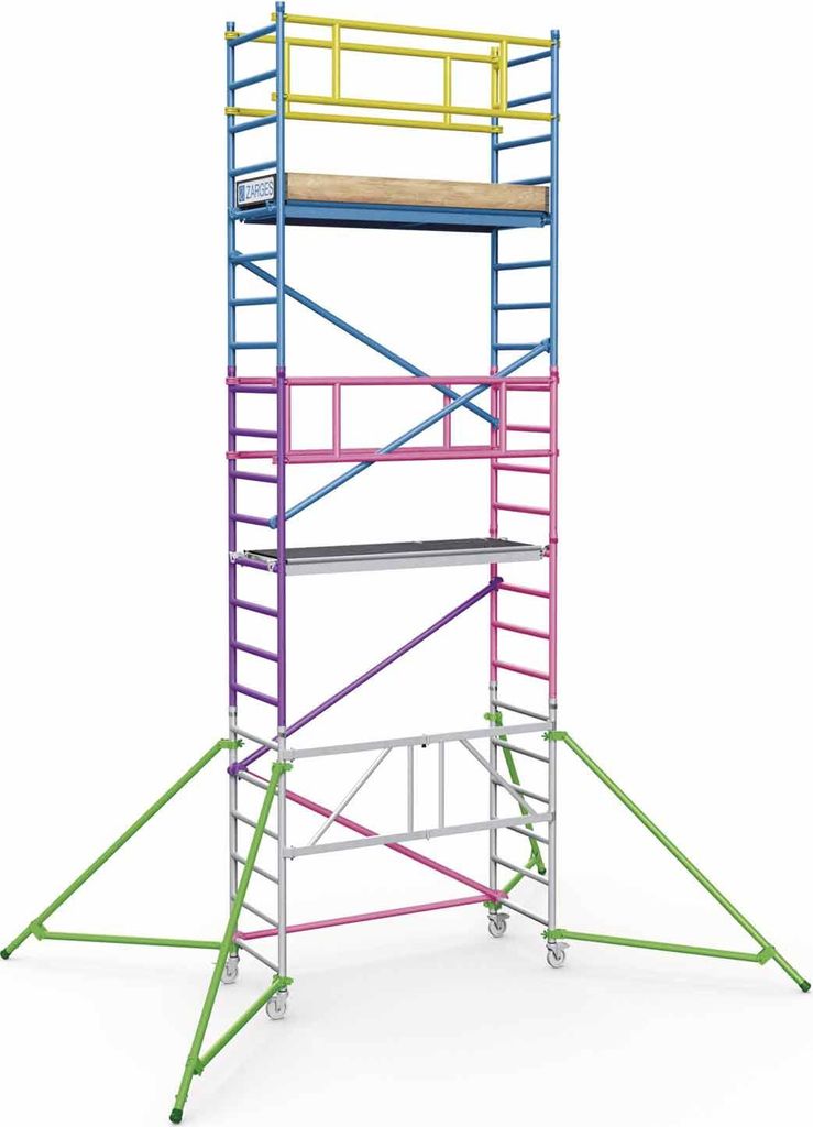 Zarges PaxTower Ergänzung 2m Rahmen 1T (lila Paket)