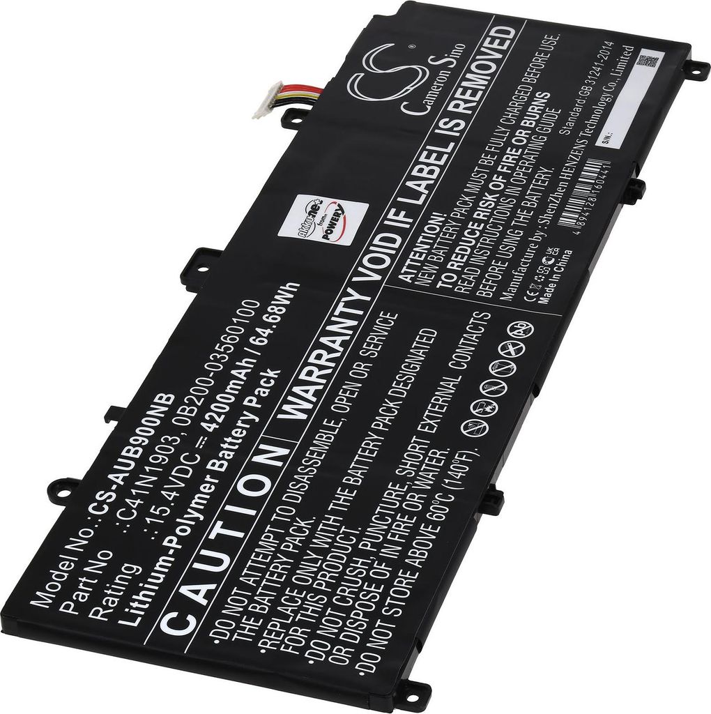 Akku für Asus B9450FA-BM0160R Laptop