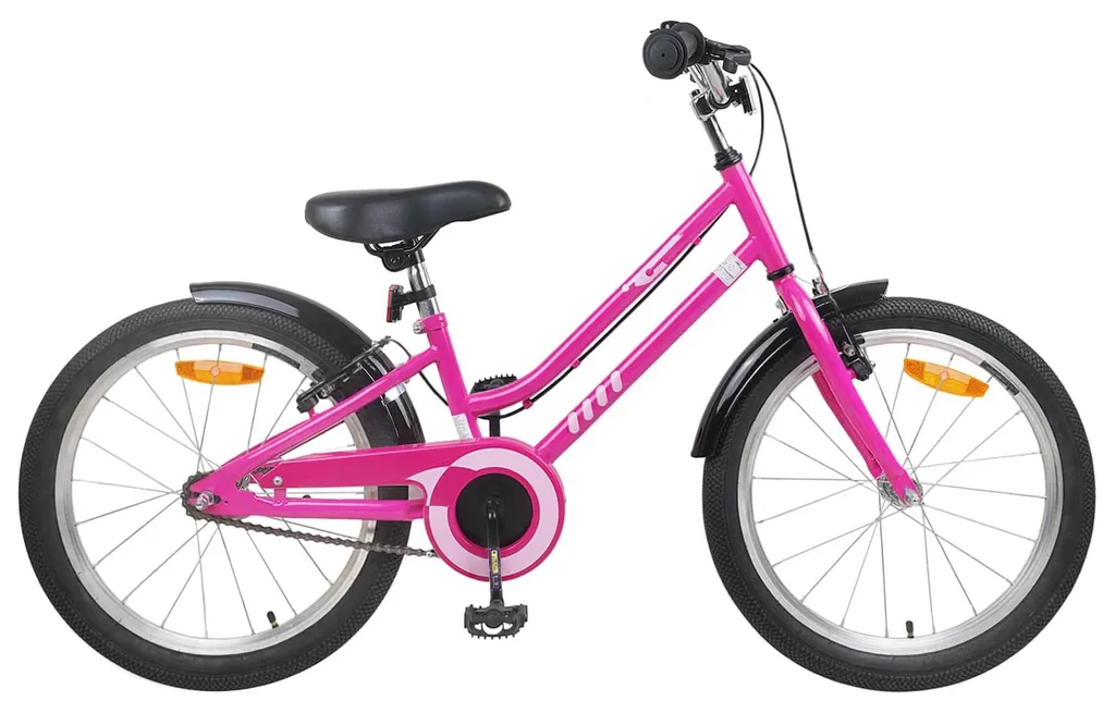 Vélo enfant 20 pouces pour balades en famille 6-11 ans rose et noir