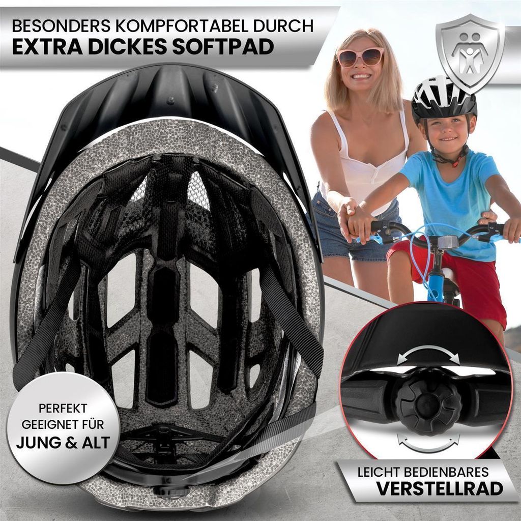Fahrradhelm mit Licht - Sofort gesehen Werden -