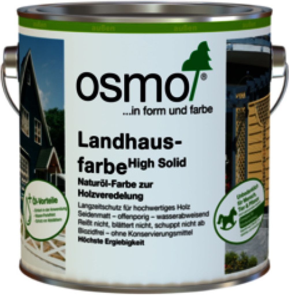 Osmo Landhausfarbe Mittelbraun 2,50 l - 11400012 Produktbild 