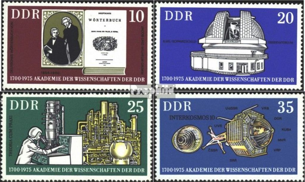 Briefmarken DDR 1975 Mi 2061-2064 (kompl.Ausgabe) postfrisch 275 Jahre Akademie der Wissenschaften