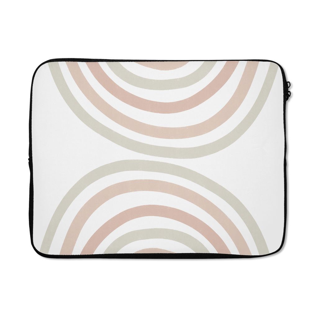 MuchoWow Laptop Hülle 15 Zoll Regenbogen - Design - Pastell Laptoptasche - Laptoptasche - Sleeve - Rundum-Schutz