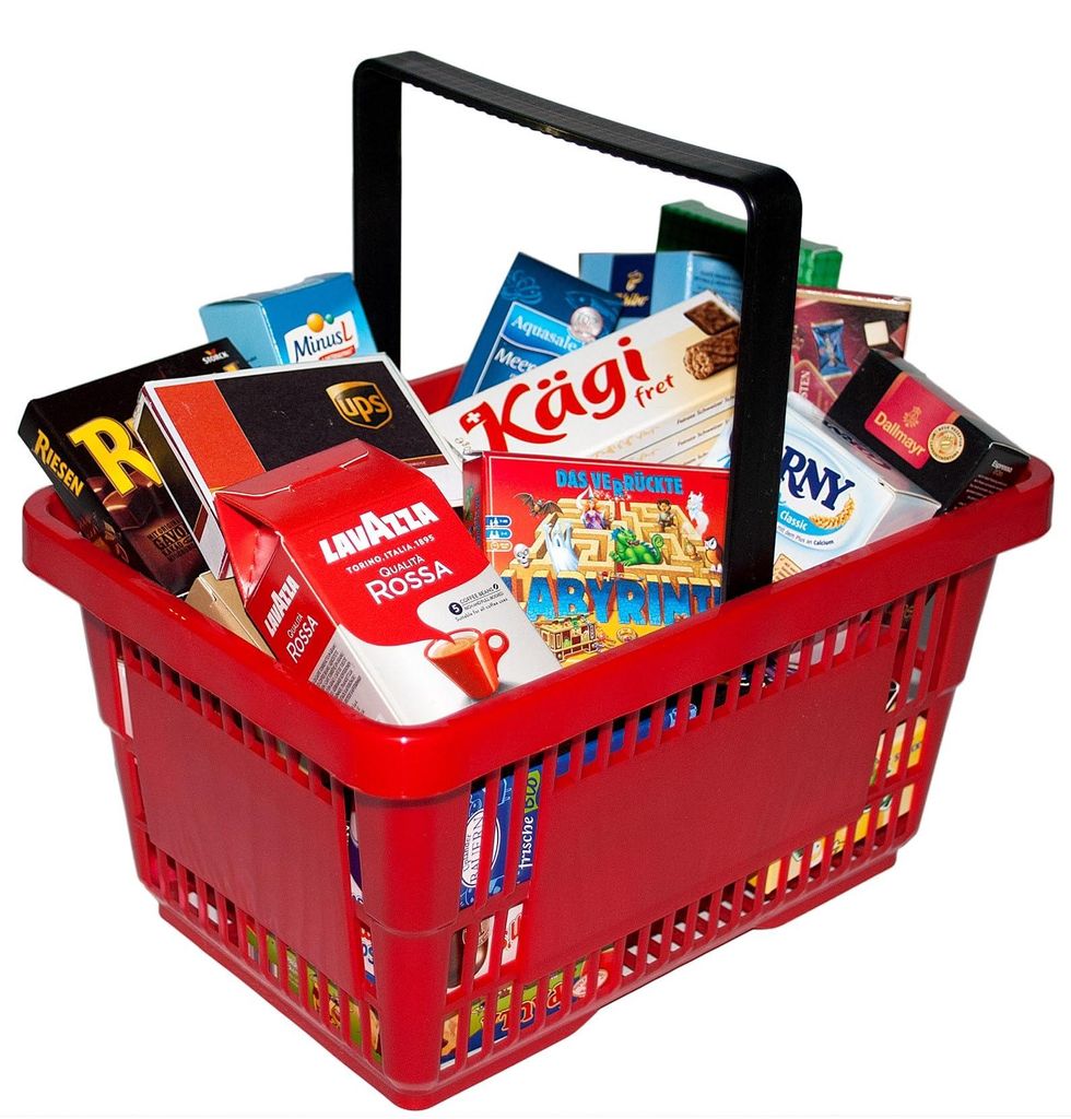 Supermarkt Korb Kaufmannsladen