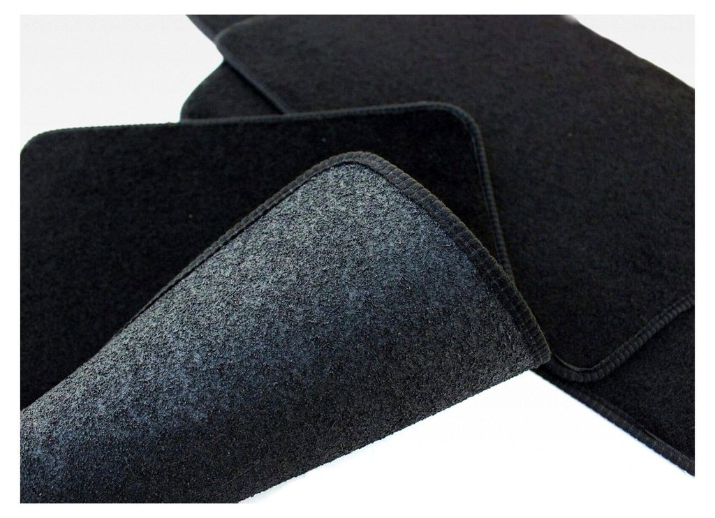 Velours Fußmatten für Golf Plus 5, 2005-2013, Passgenau, rutschfester Untergrund, verstärkt im Pedalbereich