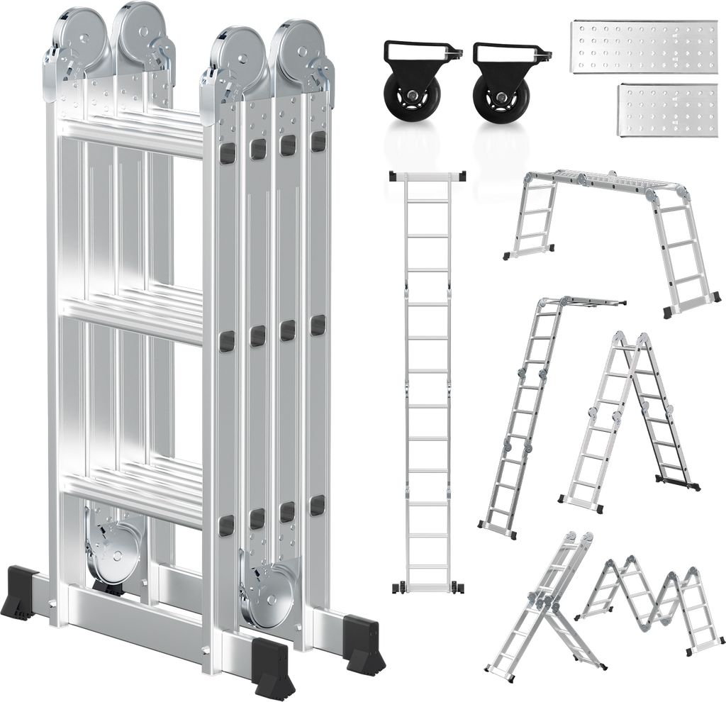 TolleTour Mehrzweckleiter Multifunktionsleiter Klappleiter Produktbild 