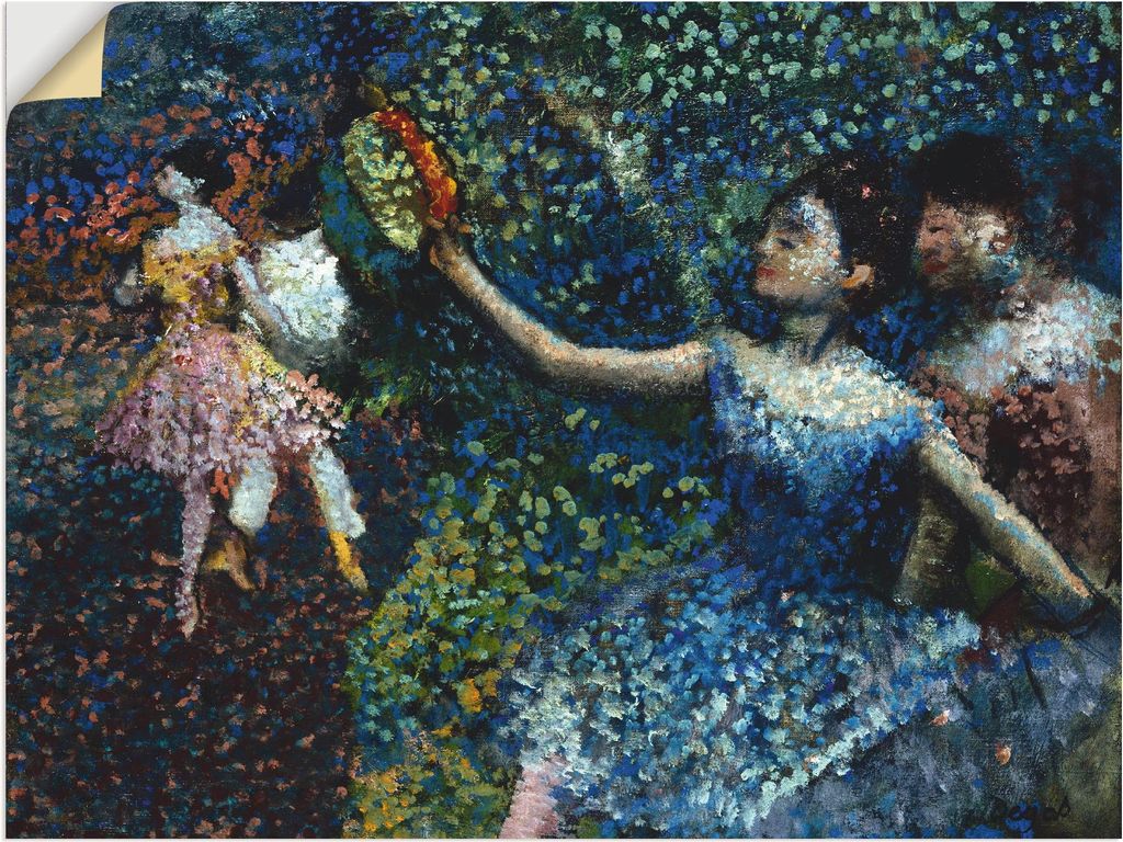 ARTland Wandbild, selbstklebend Tänzerin mit Tambourin. Um 1897 Größe: 60x45 cm