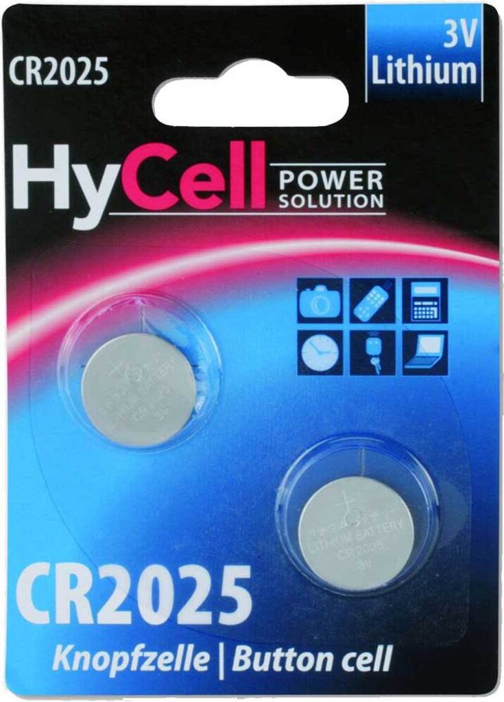 HyCell Lithium Knopfzellen CR2025