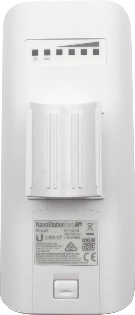 Ubiquiti NanoStation LocoM5 Point d'accès extérieur 5 GHz 150 Mbps Blanc